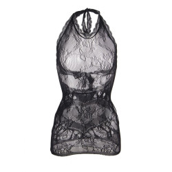 Subblime - 952075 Robe Courte En Résille Avec Détail Dos Et Coeur Noir Taille Unique